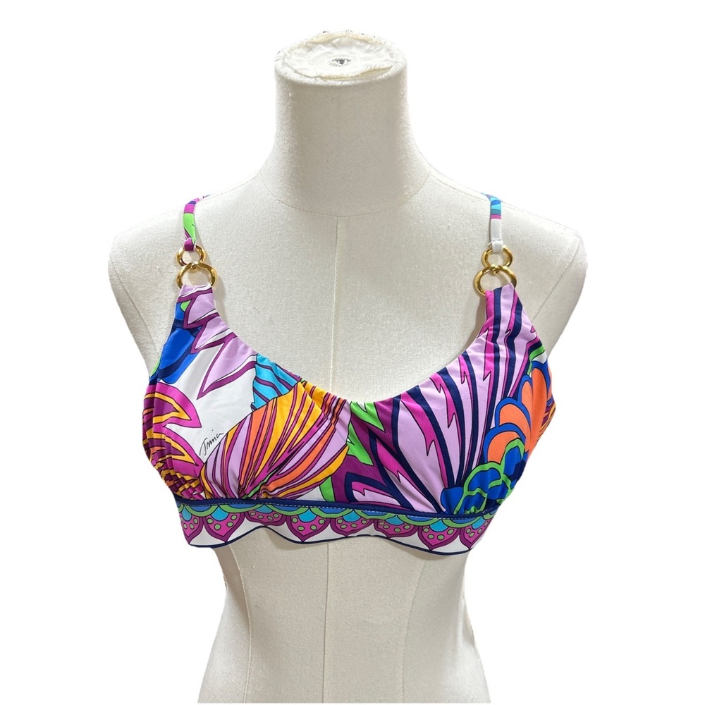 Trina Turk Swimsuit Bikini Top‎ Women's Size 6 Beach Swimwear